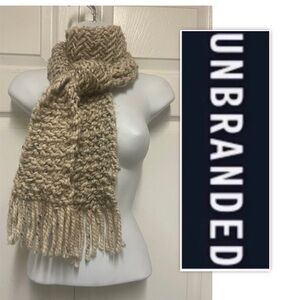 UNBRANDED Handmade Chunky Knit Crochet Wool Scarf